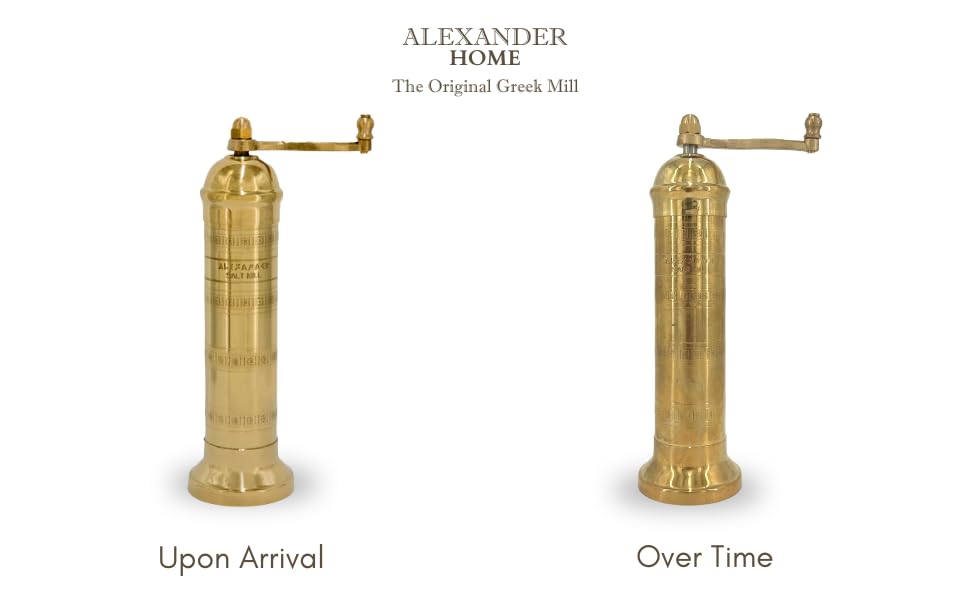 Alexander Home Salt Mill assembly guide showing interior components.