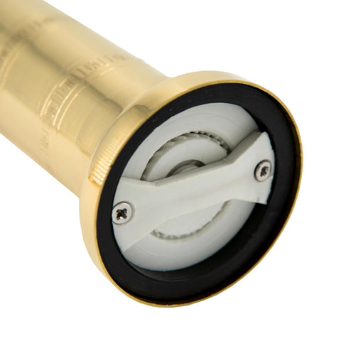 Alexander Home Greek Salt Mill flanged base adds stability during grinding.