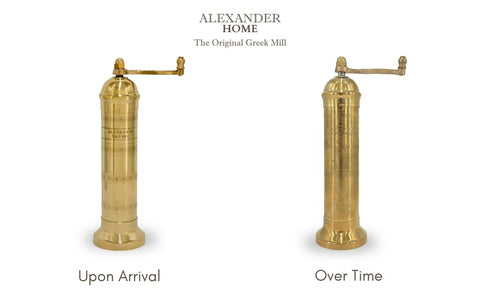 Alexander Home European Mill measures 9 inches with a sturdy base for balance.