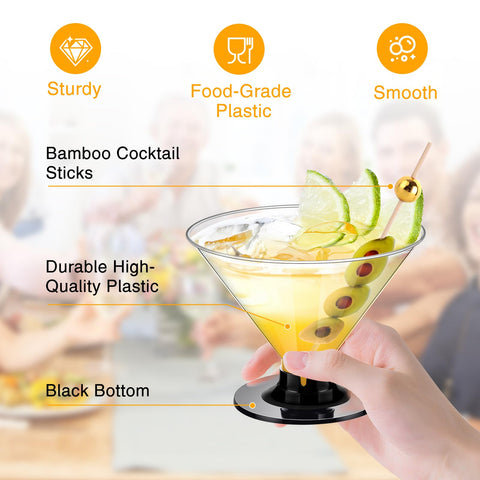 ALEXPRE disposable easy-assembly cocktail glasses simplify event setup