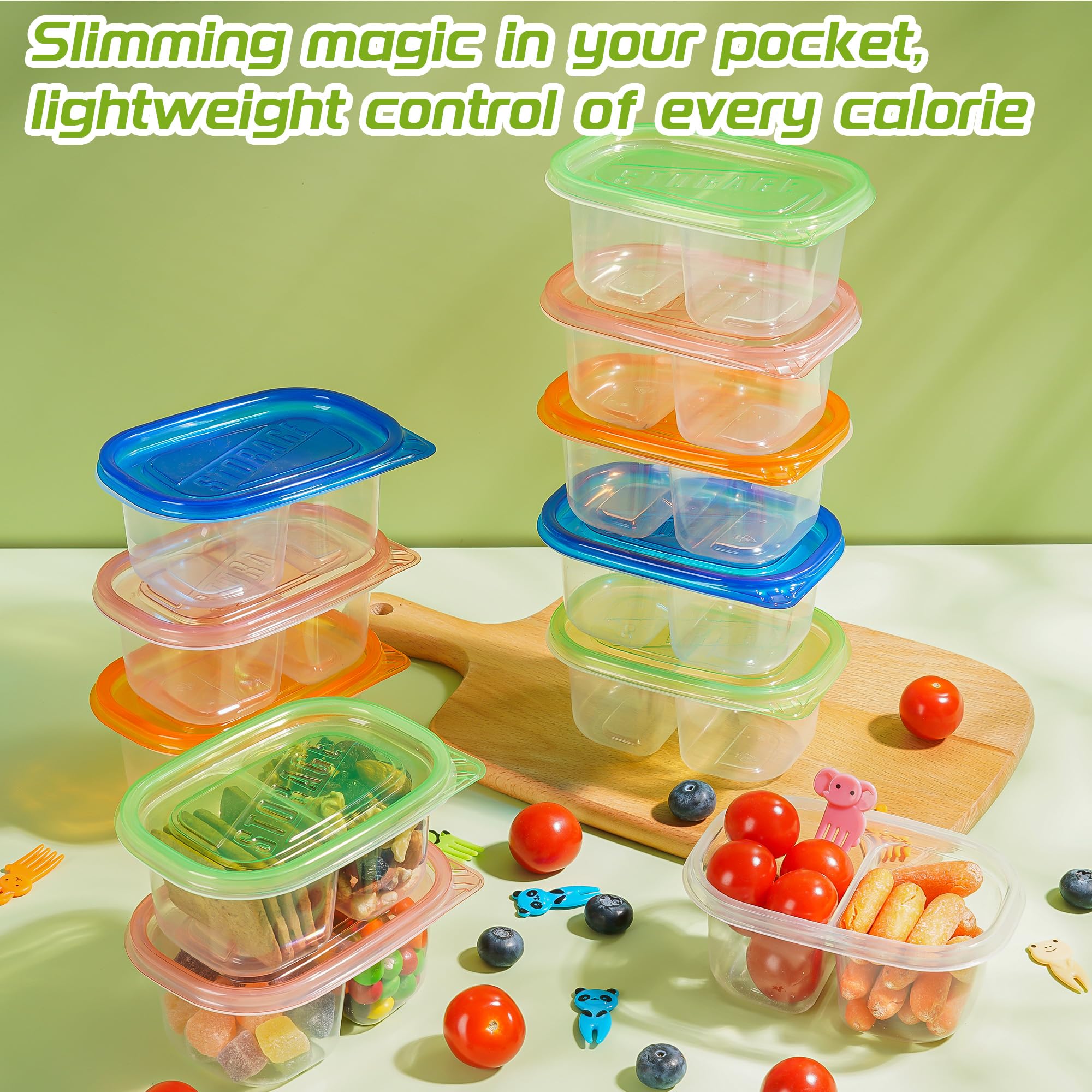 ALFEVA bento box lightweight and stackable for easy transport