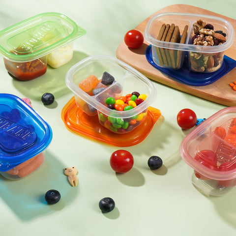 ALFEVA snack color variations pink orange green blue for daily organization