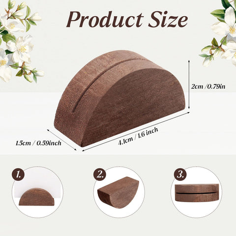 Alffun semicircular table sign stand blends with decor and holds signs