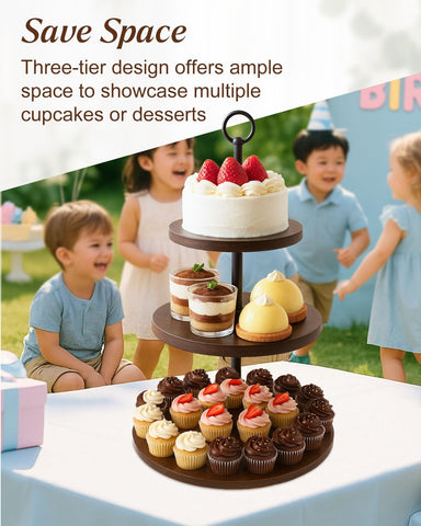 Alffun versatile dessert display for weddings, birthdays, showers, and parties.
