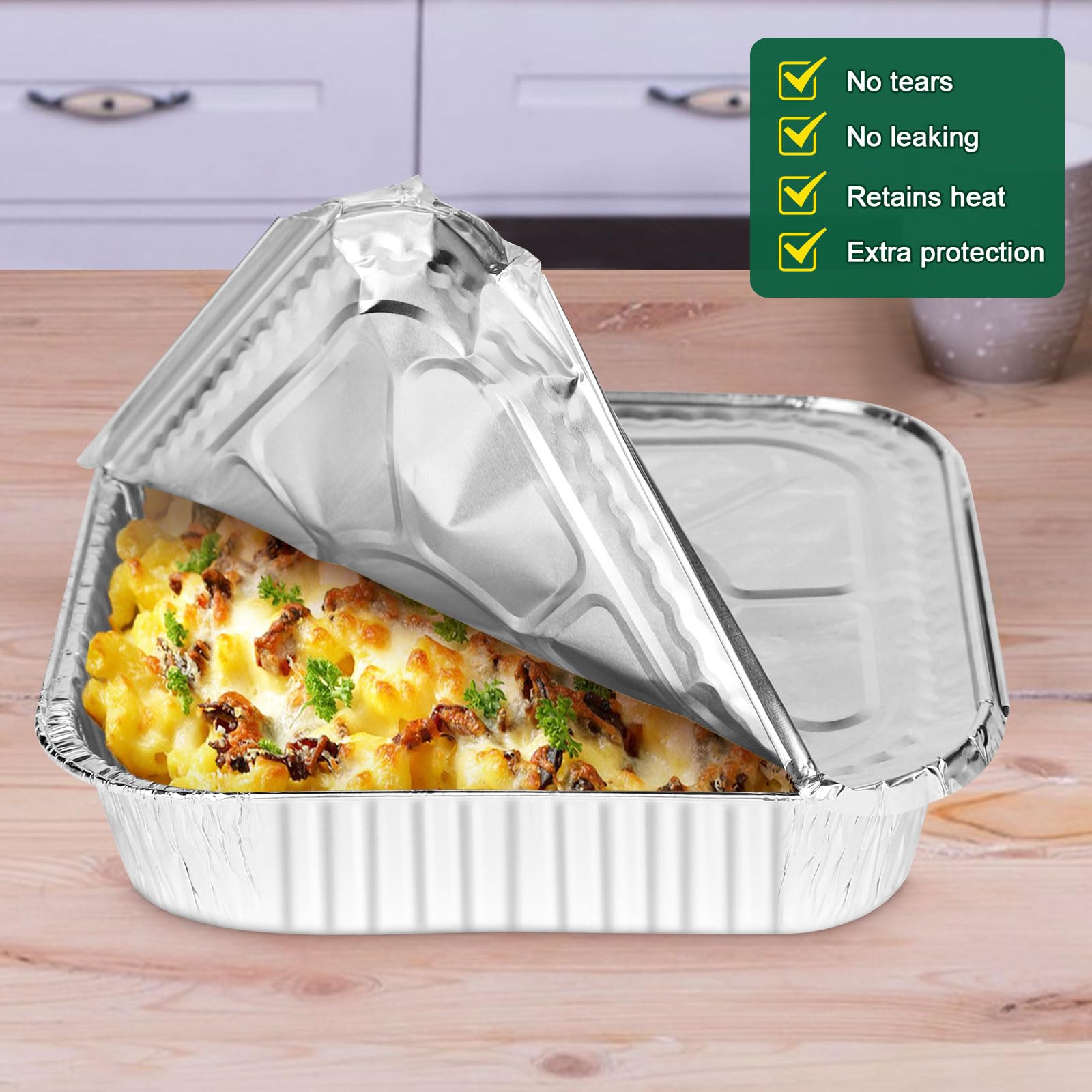 Alfolic freezer-safe foil pans preserving meals for later