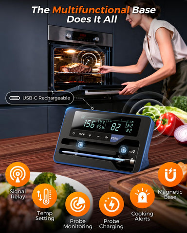 Alfolive long-range connection up to 800ft lets you monitor from indoors