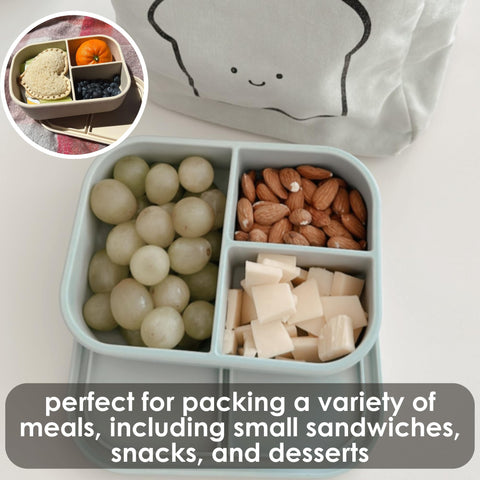 Ali+Oli three-compartment layout helps with portion control and variety.