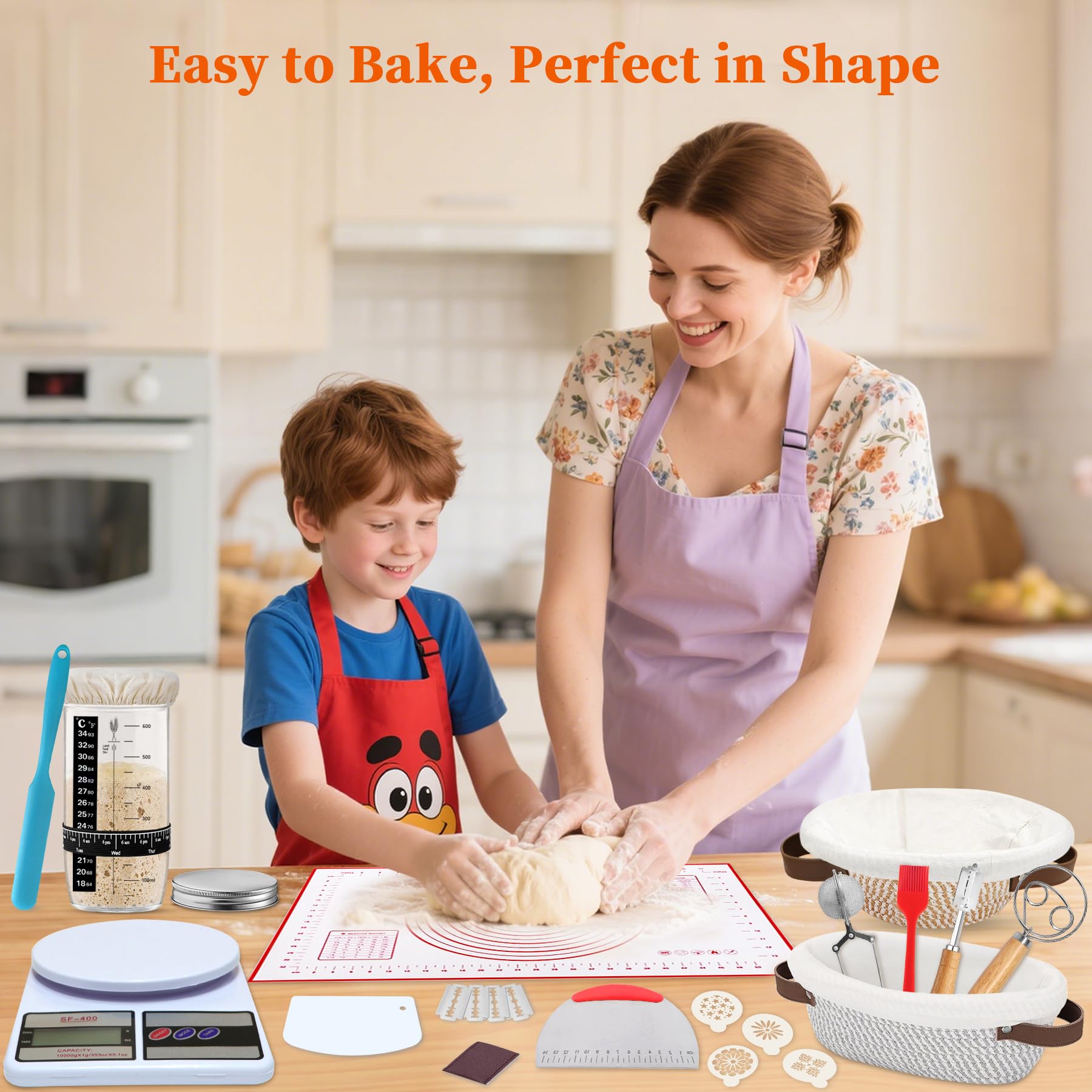 Aliggbent banneton folds flat for compact kitchen storage