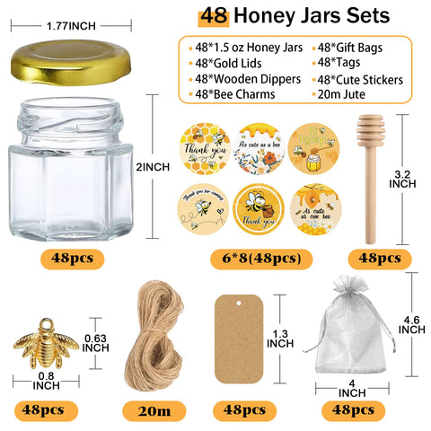 Aliggbent honey jar lid with secure seal for mess-free gifting.