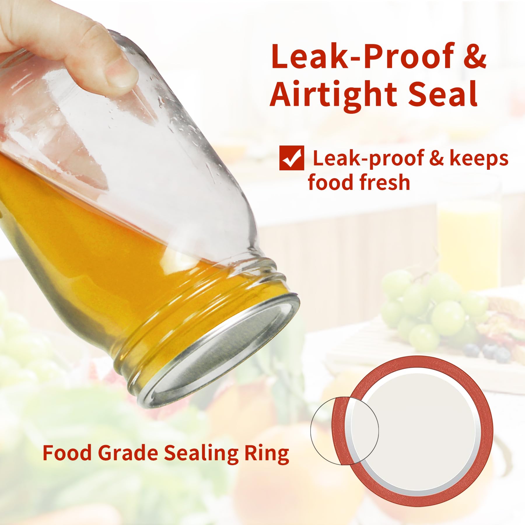 Aliggbent leakproof lids with rust-resistant design for sturdy pantry storage.
