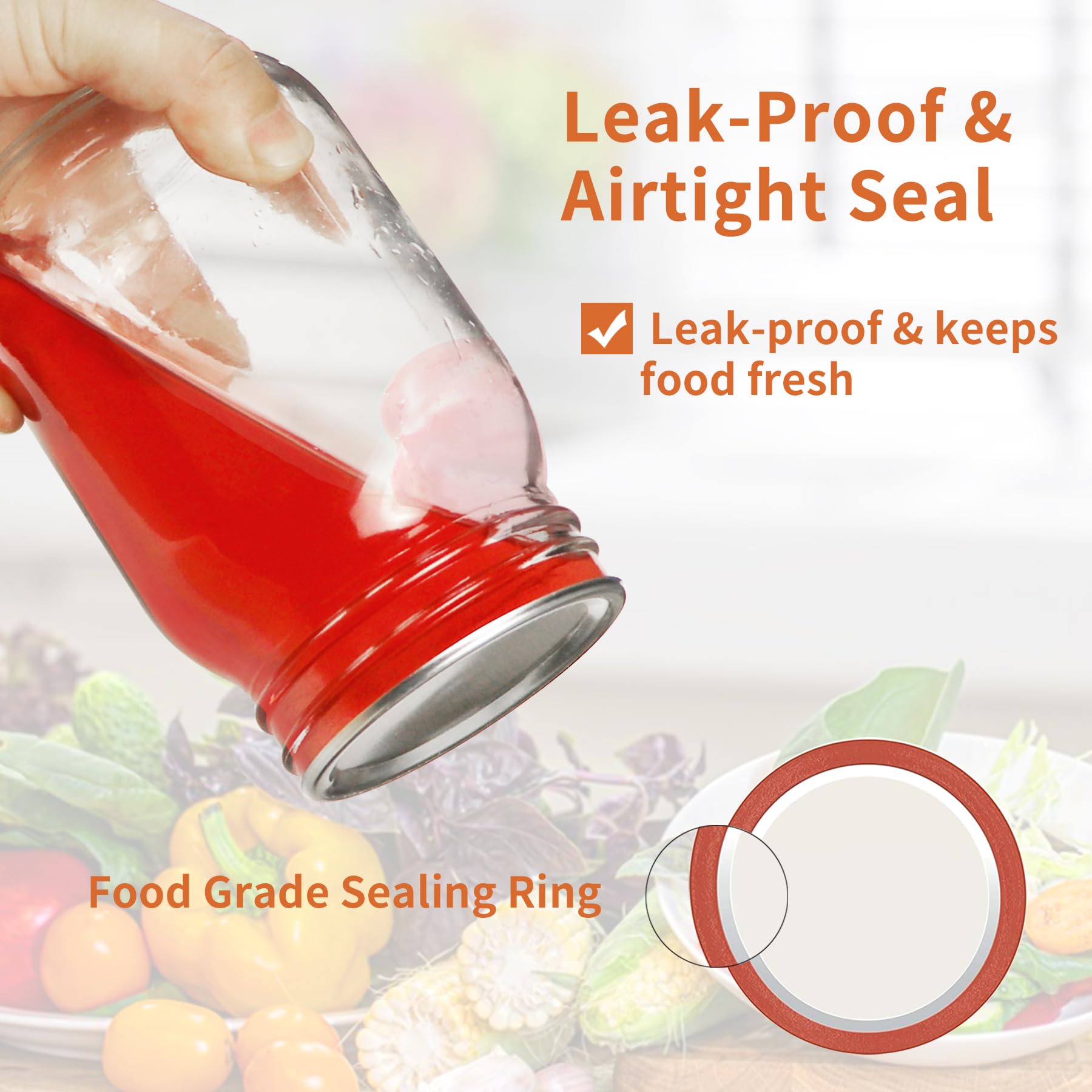 Aliggbent rustproof regular-mouth lids, long-lasting for pantry storage.