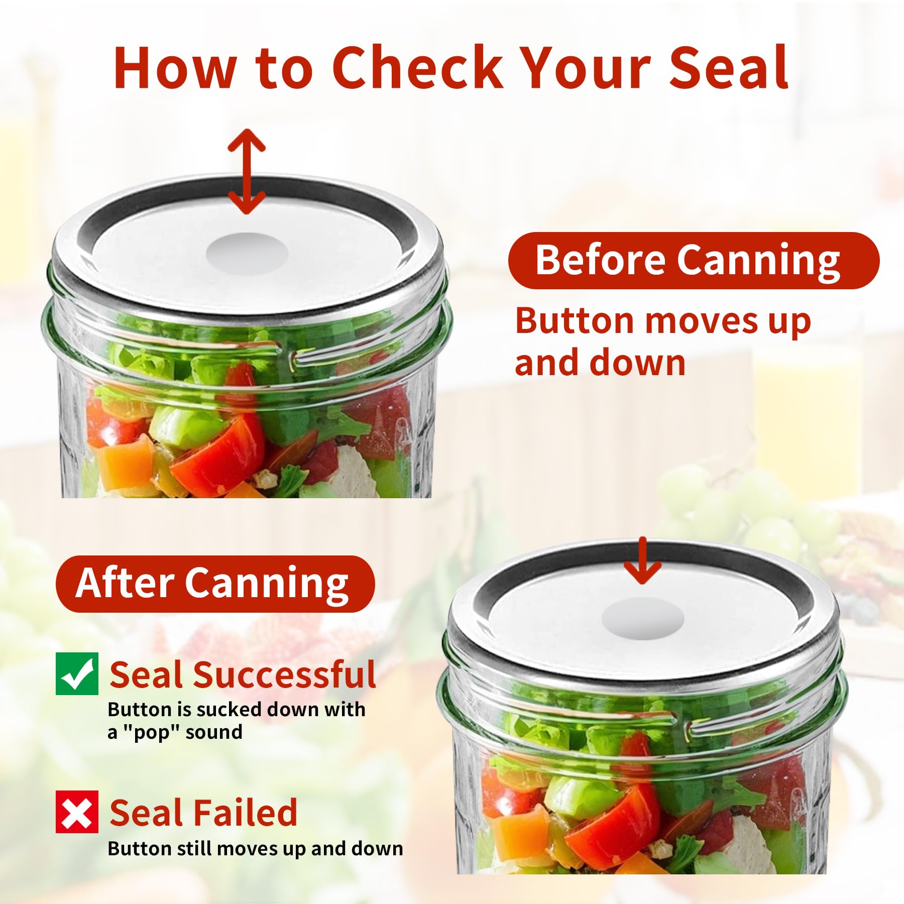 Aliggbent versatile jar lids for jams, crafts, and kitchen organization.