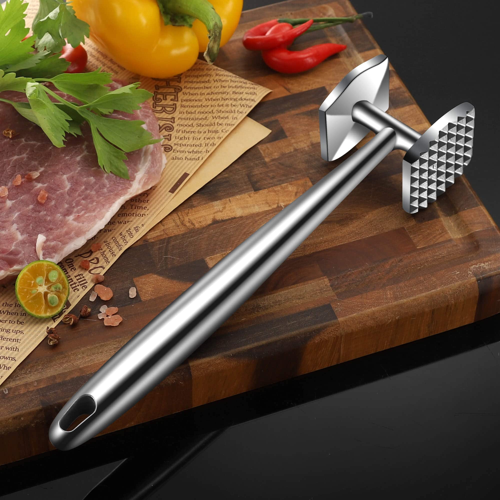 Aliglow solid metal construction for durable, long-lasting kitchen tool