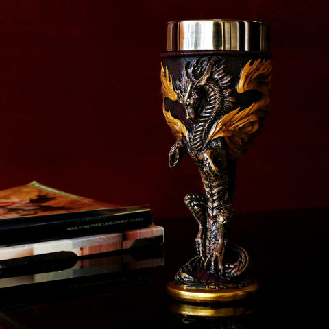 alikiki Goblet wings detail highlighting yellow flame gradient for dramatic flair.