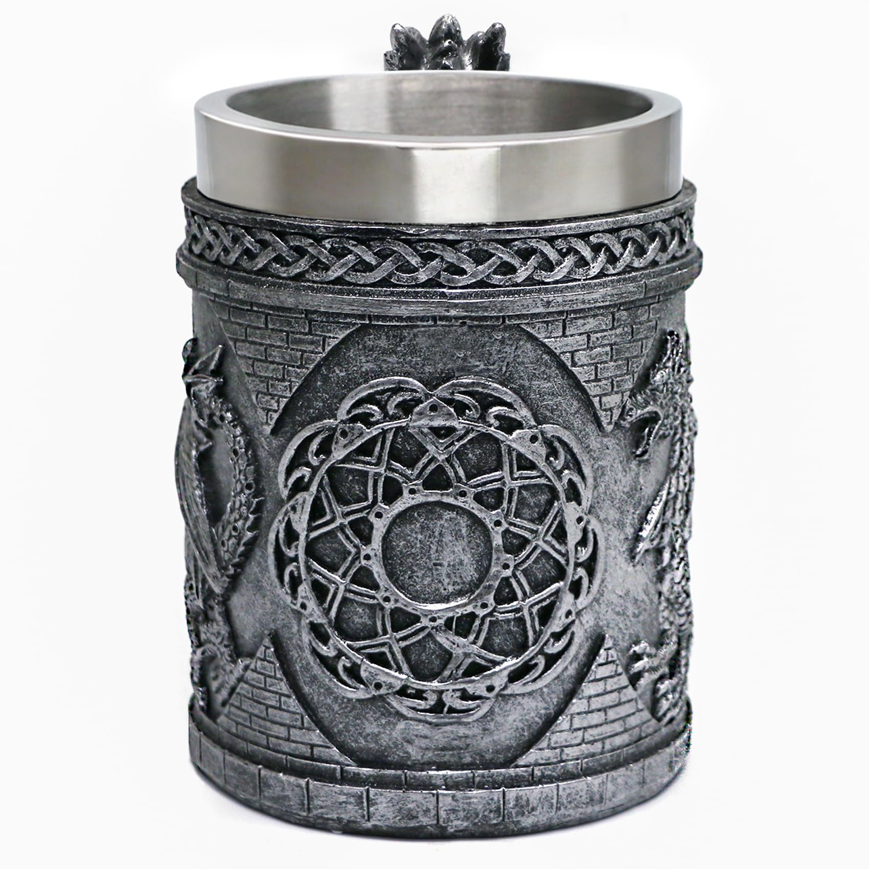 alikiki Medieval Dragon Mug 14-ounce capacity suitable for beverages.
