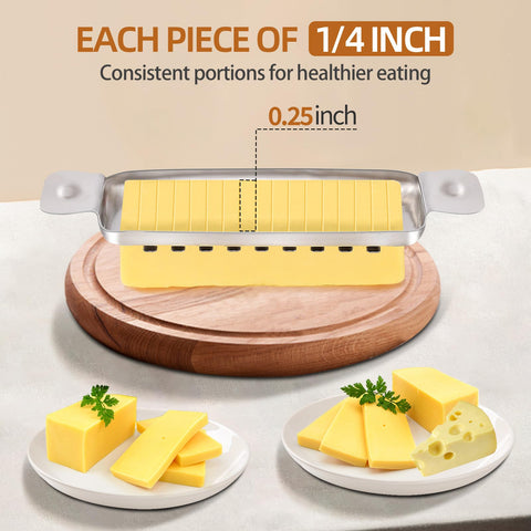 ALIKITCN butter slicer with ergonomic handle for easy prep.