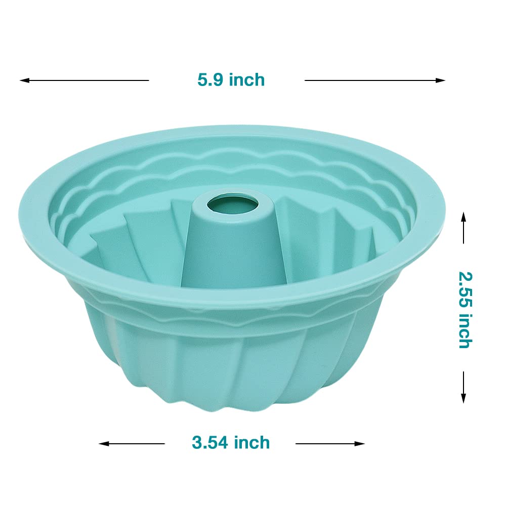 Alimat PluS mini tube cake pans with decorative patterns for eye-catching home-baked treats