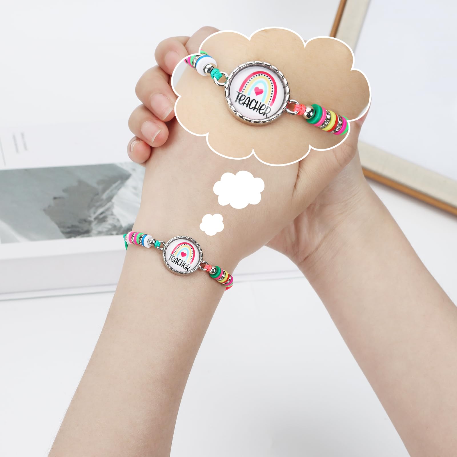 ALIMOTA adjustable teacher bracelet, fits most wrists with a thoughtful touch