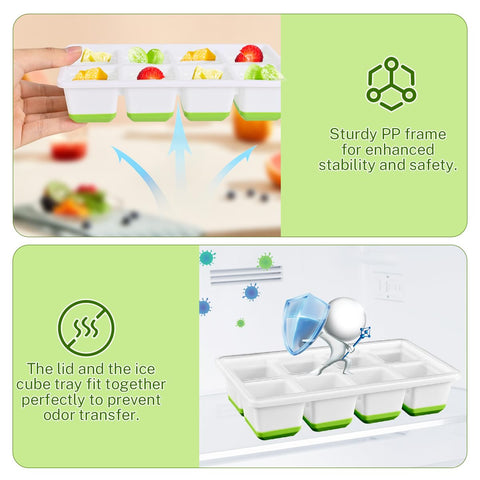Alinana easy-release silicone base enables quick, mess-free cube removal