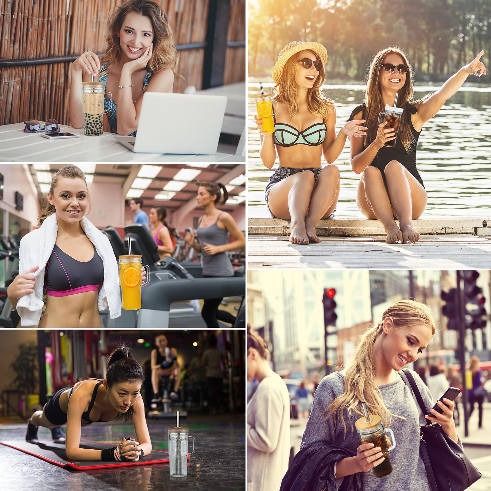 Dishwasher-safe glass with included brushes keeps cleanup simple