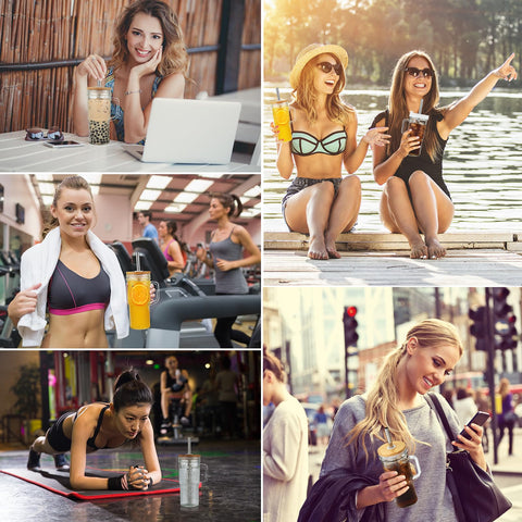 Dishwasher-safe glass with included brushes keeps cleanup simple