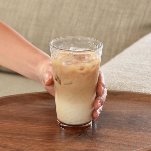 ALINK iced coffee glass elevates morning routines with clarity.