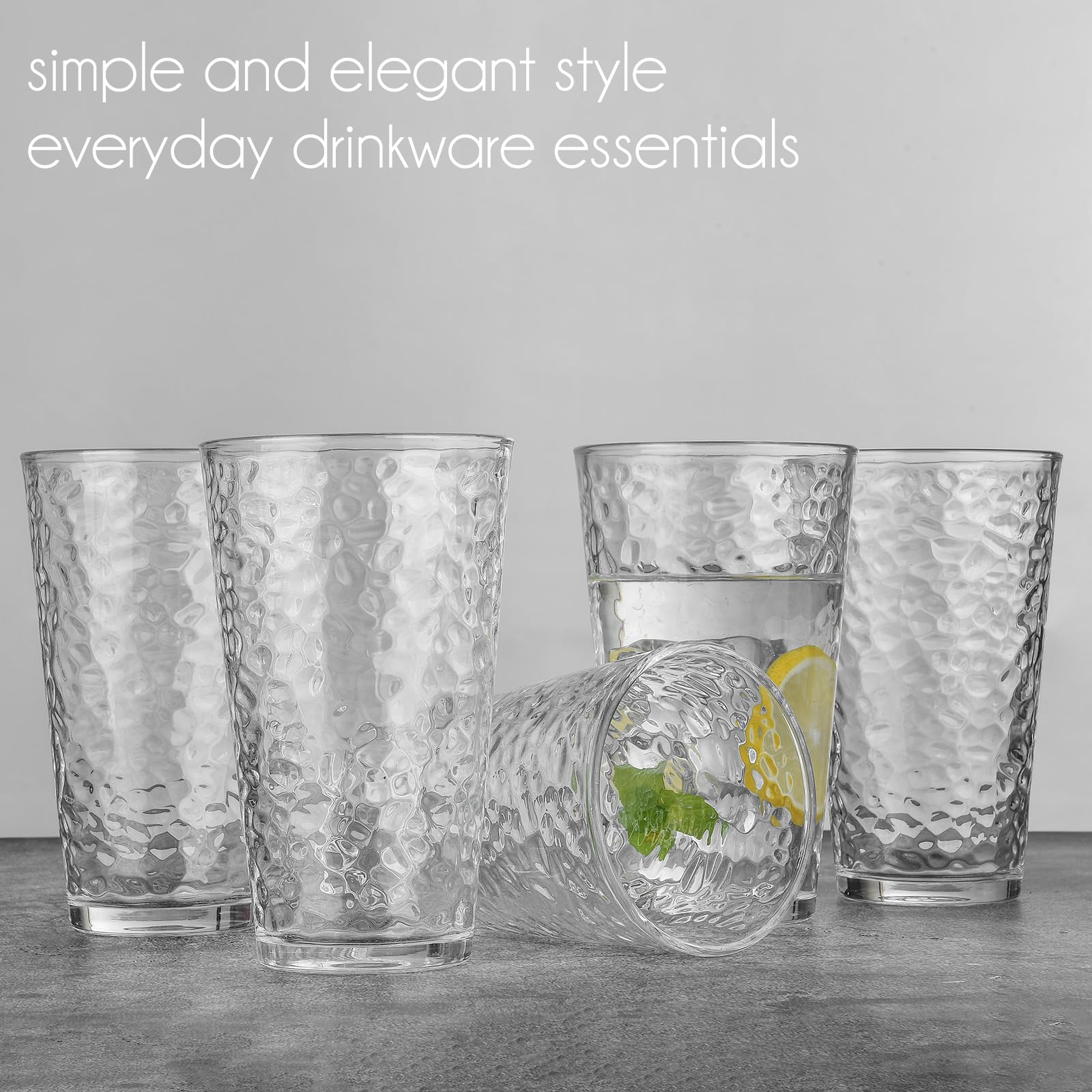 ALINK ribbed design cocktail glasses elevate presentation at gatherings.