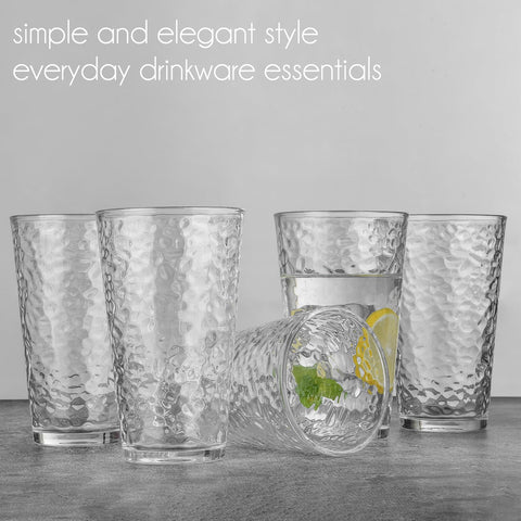 ALINK ribbed design cocktail glasses elevate presentation at gatherings.