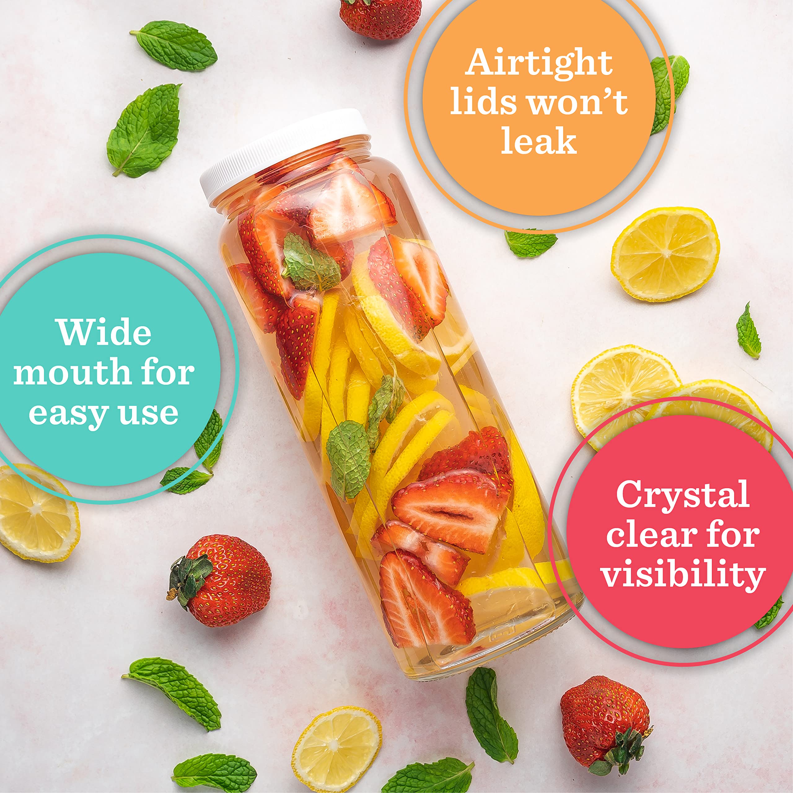 All About Juicing 32 oz bottle dishwasher safe for effortless cleaning.