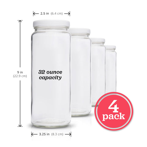 All About Juicing bottle with silicone-lined lid keeps liquids fresh and leakproof.