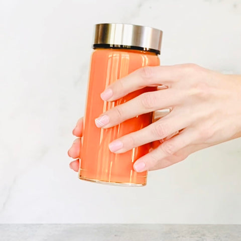 All About Juicing borosilicate glass preserves pure flavor without odor transfer