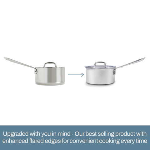 All-Clad D3 saucepan ideal for making sauces and reductions.