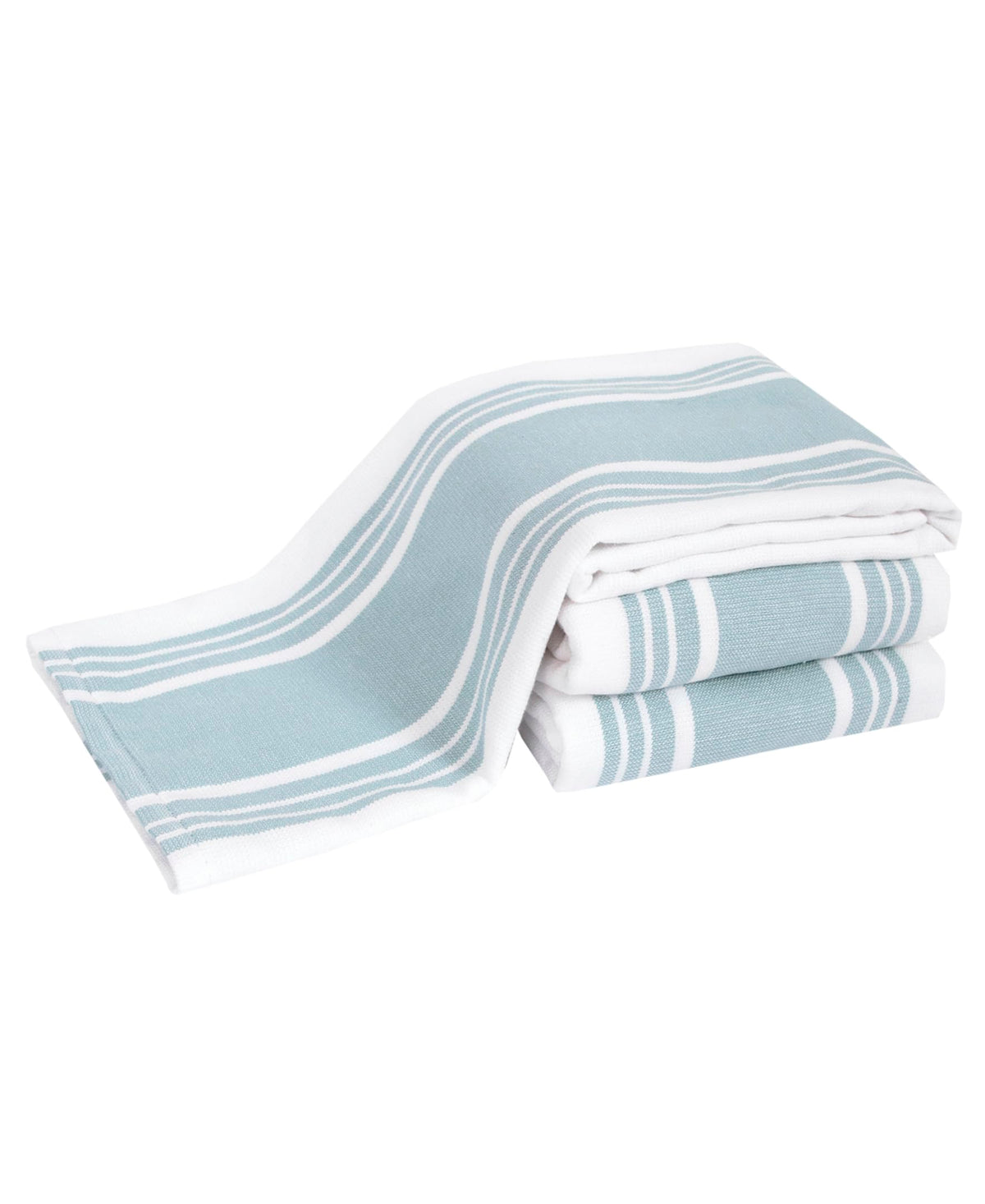 All-Clad Dual-Purpose Towels with flat-weave drying side for dishes and glassware