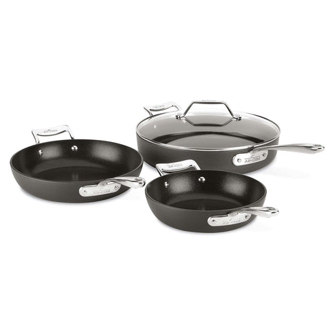 All-Clad Essentials 8.5-inch fry pan on stove for quick searing