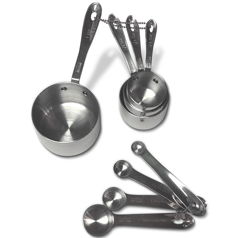All-Clad measuring cups 1/2 cup—ergonomic finish and durable stainless steel.