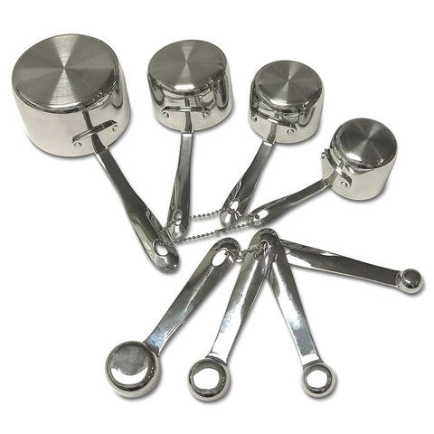 All-Clad measuring cups 1/3 cup—consistent scoops for recipe accuracy.