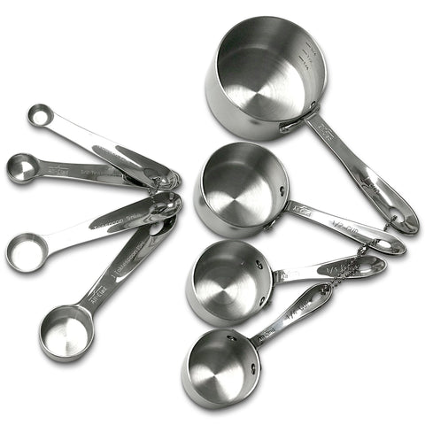 All-Clad measuring spoons 1/4 tsp—secure riveted grip for steady measuring.