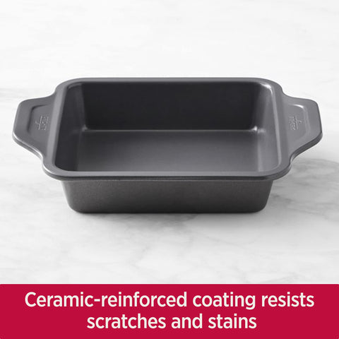 All-Clad Pro-Release square pan 8x8 heat distribution illustration