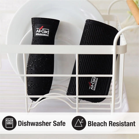 All-Clad grip set protects hands and surfaces from heat and spills.