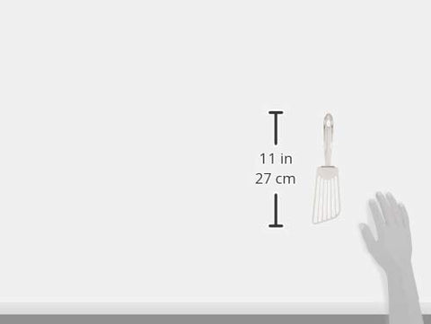 All-Clad slotted turner helps lift fragile foods without breaking them.