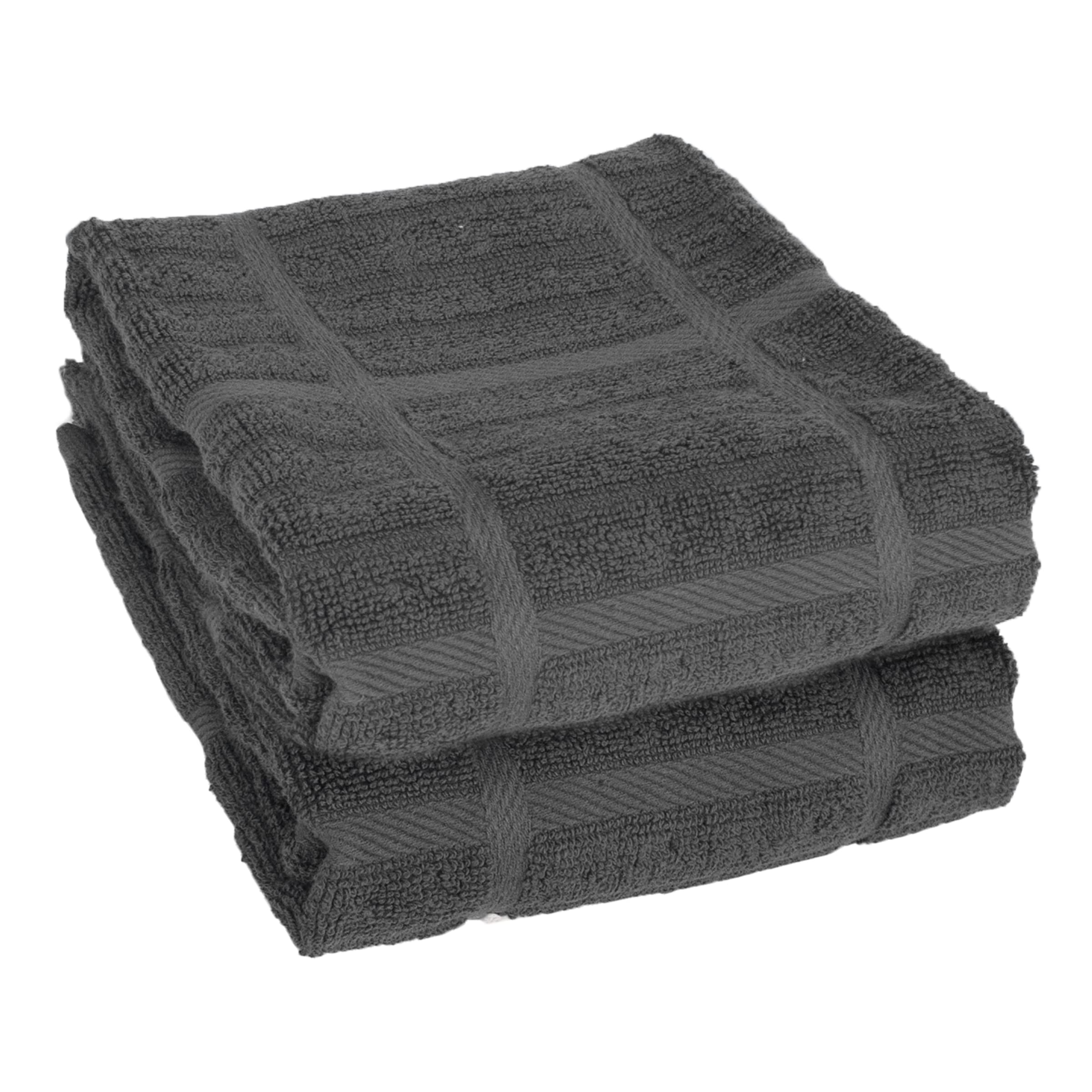 All-Clad Solid Kitchen Towels close-up of absorbent terry-loop weave for quick dish drying