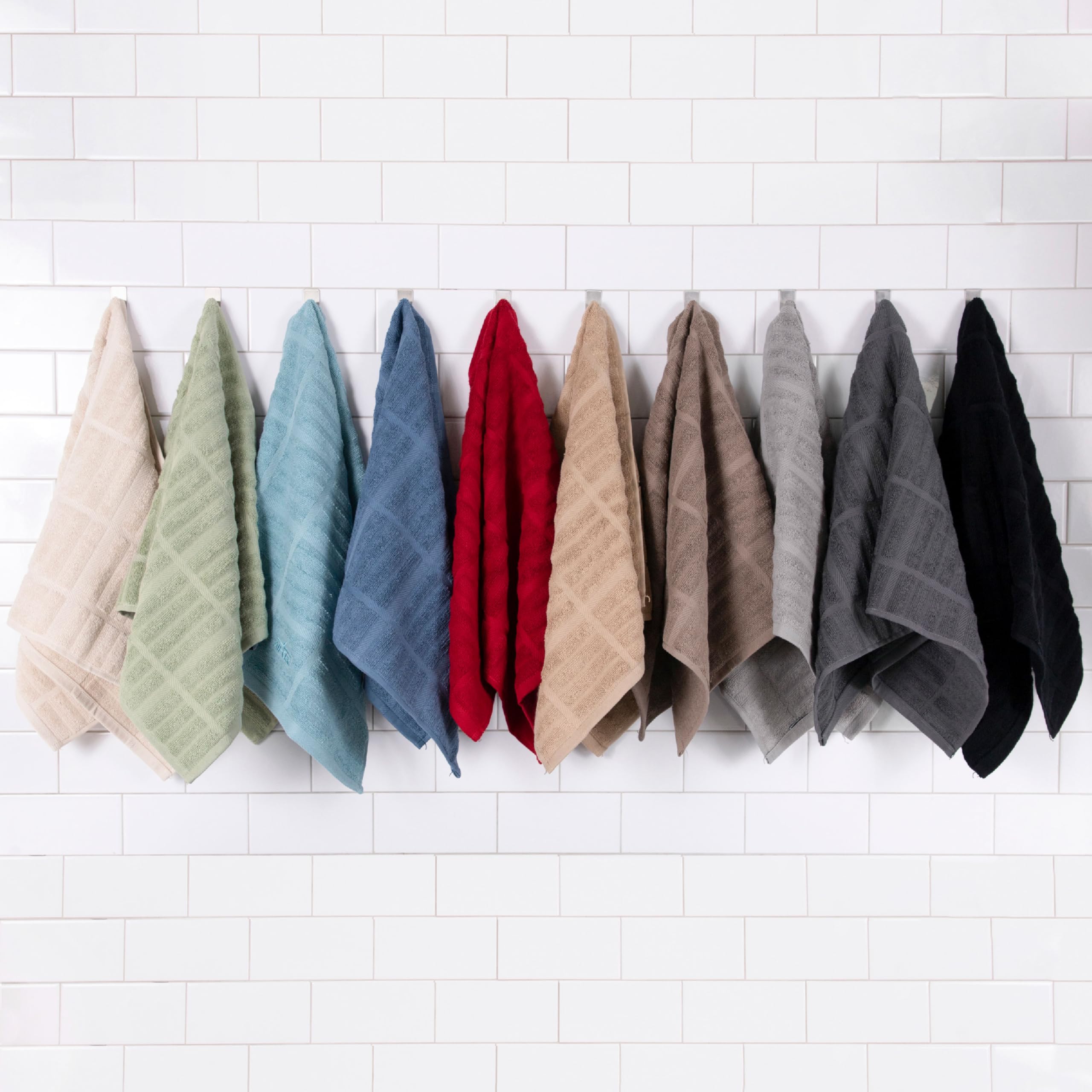 All-Clad Solid Kitchen Towels lint-free performance on glassware and dishes