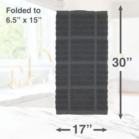 All-Clad Solid Kitchen Towels wave-terry design absorbing moisture quickly