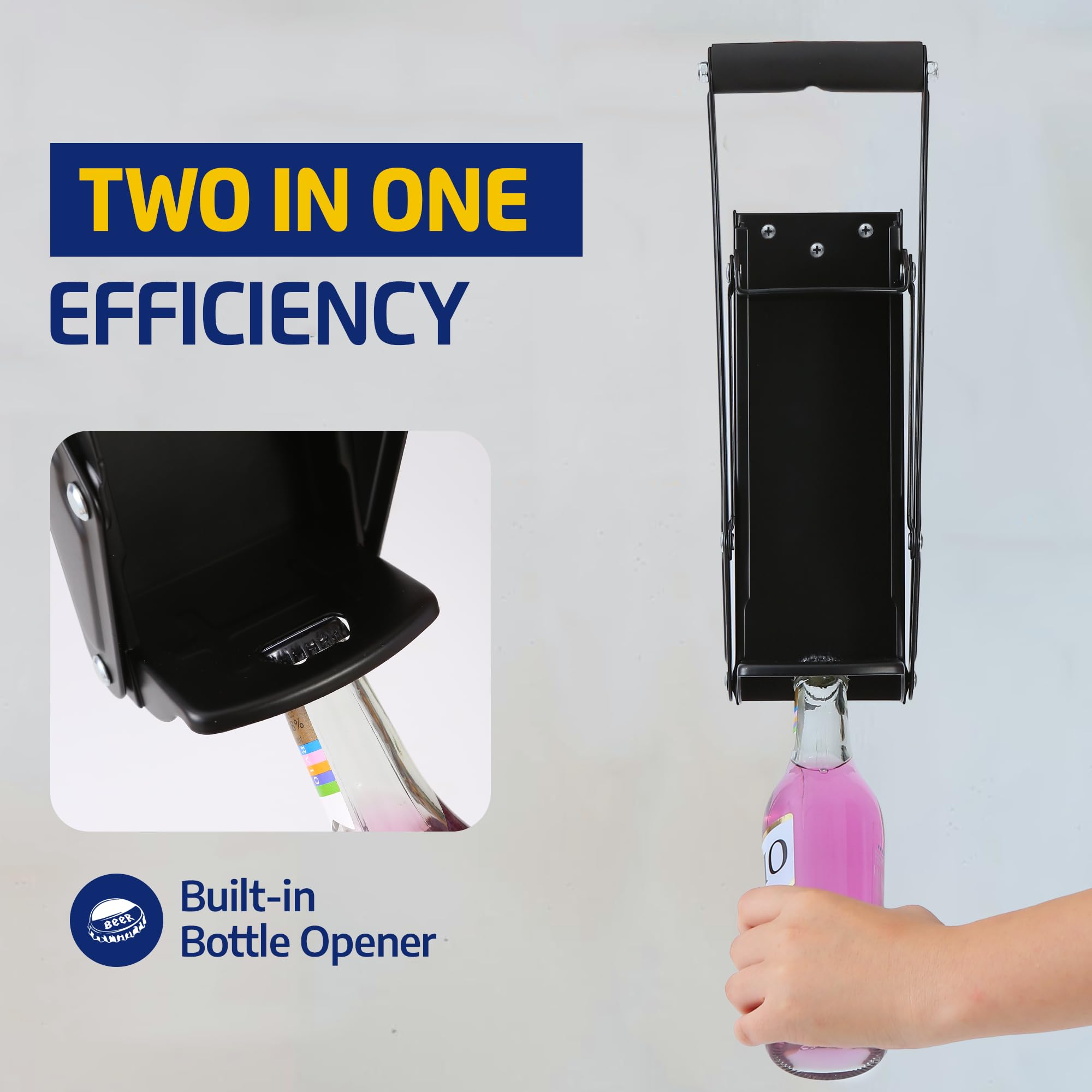 Allay can size compatibility from 16oz to 8oz cans for versatility.
