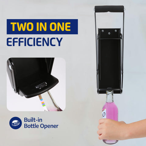 Allay can size compatibility from 16oz to 8oz cans for versatility.