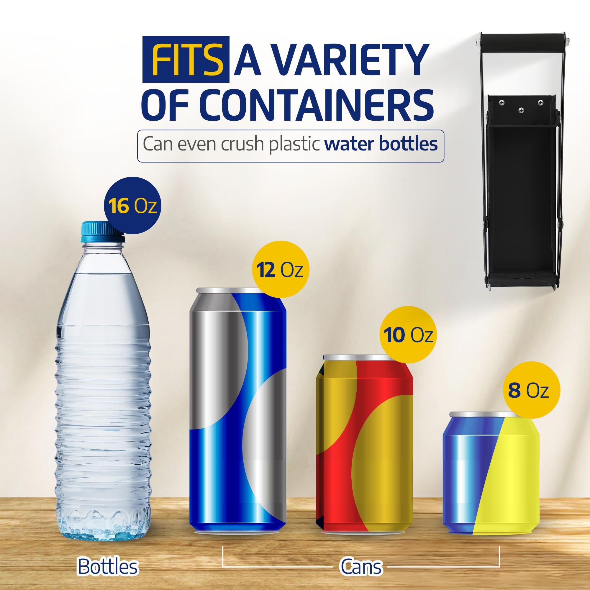 Allay space-saving recycling solution that keeps counters clear.