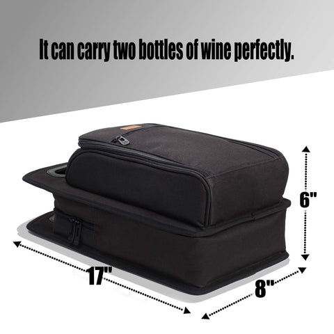 ALLCAMP gift-ready wine tote ideal for wine lovers' outings.