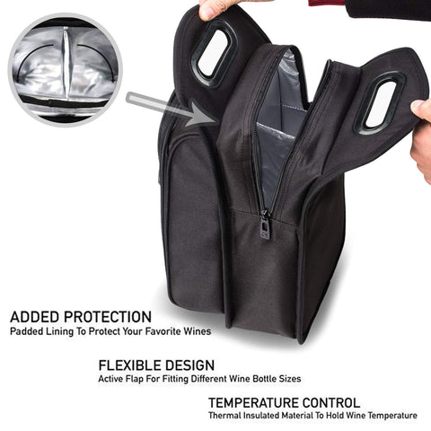 ALLCAMP insulated cooler compartment keeps drinks cold for hours.