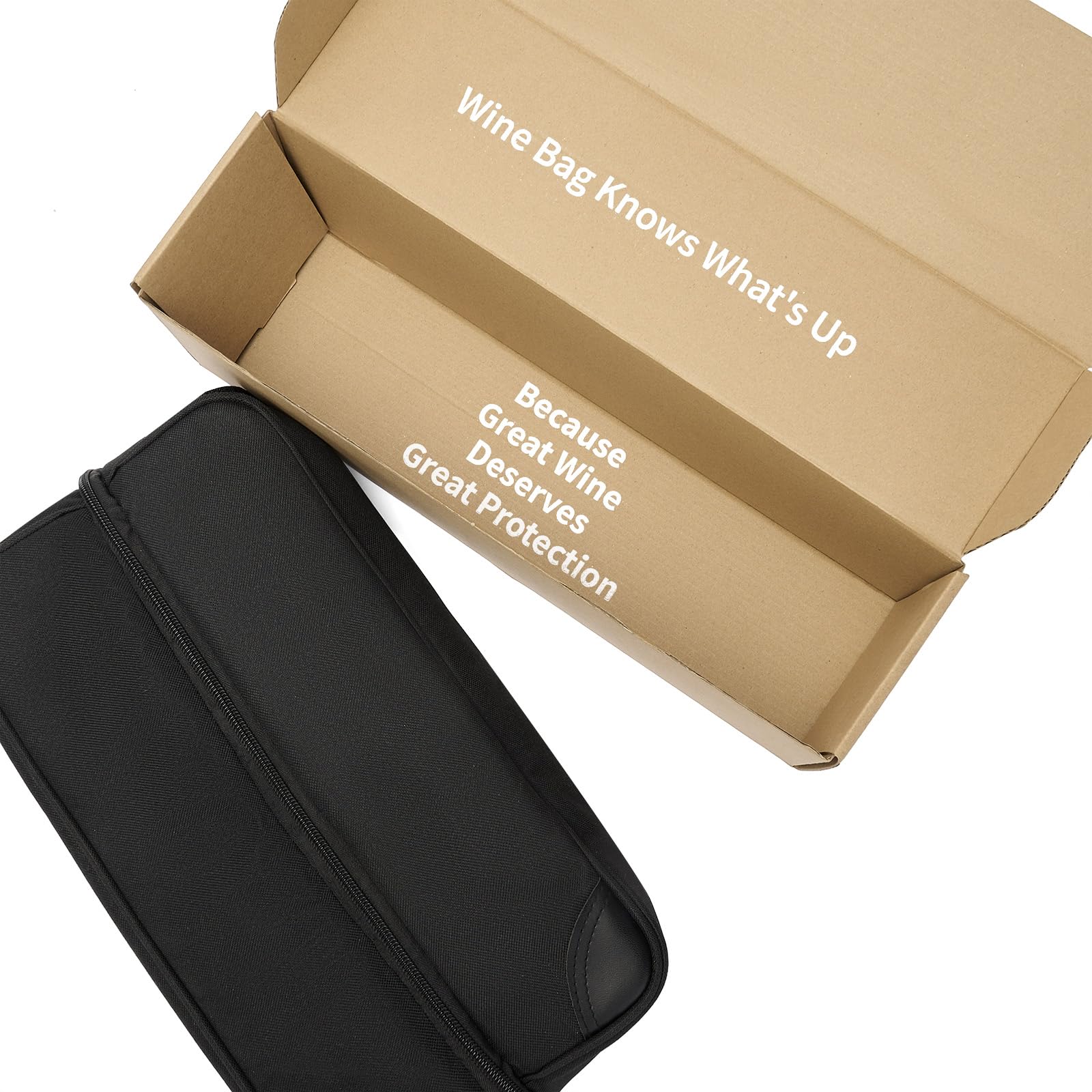 ALLCAMP wine bag includes two plastic wine glasses for a complete on-the-go set.