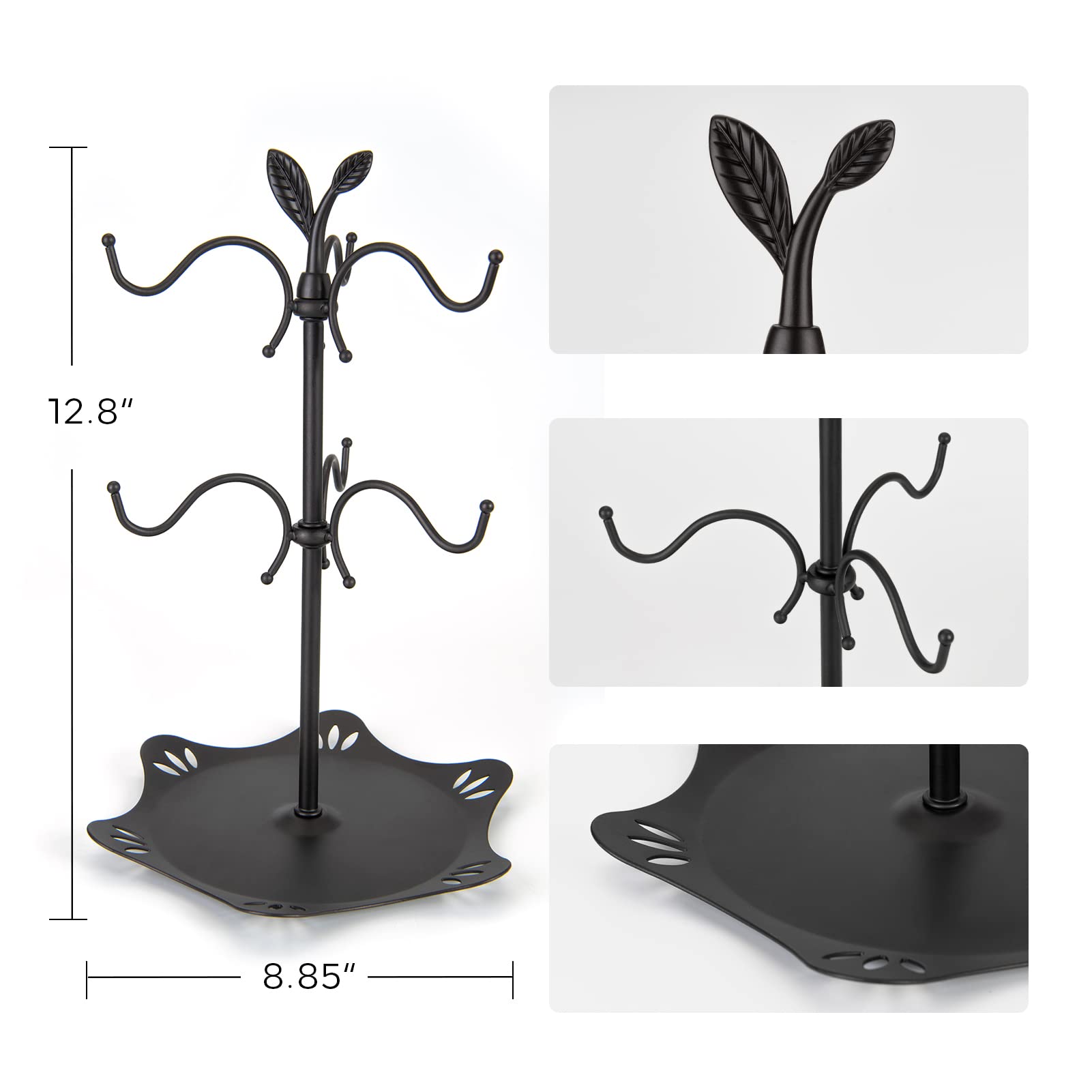 ALLCENER mug display stand ready for guests with organized cups